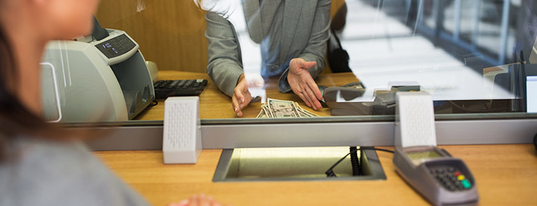 Bank Teller Window
